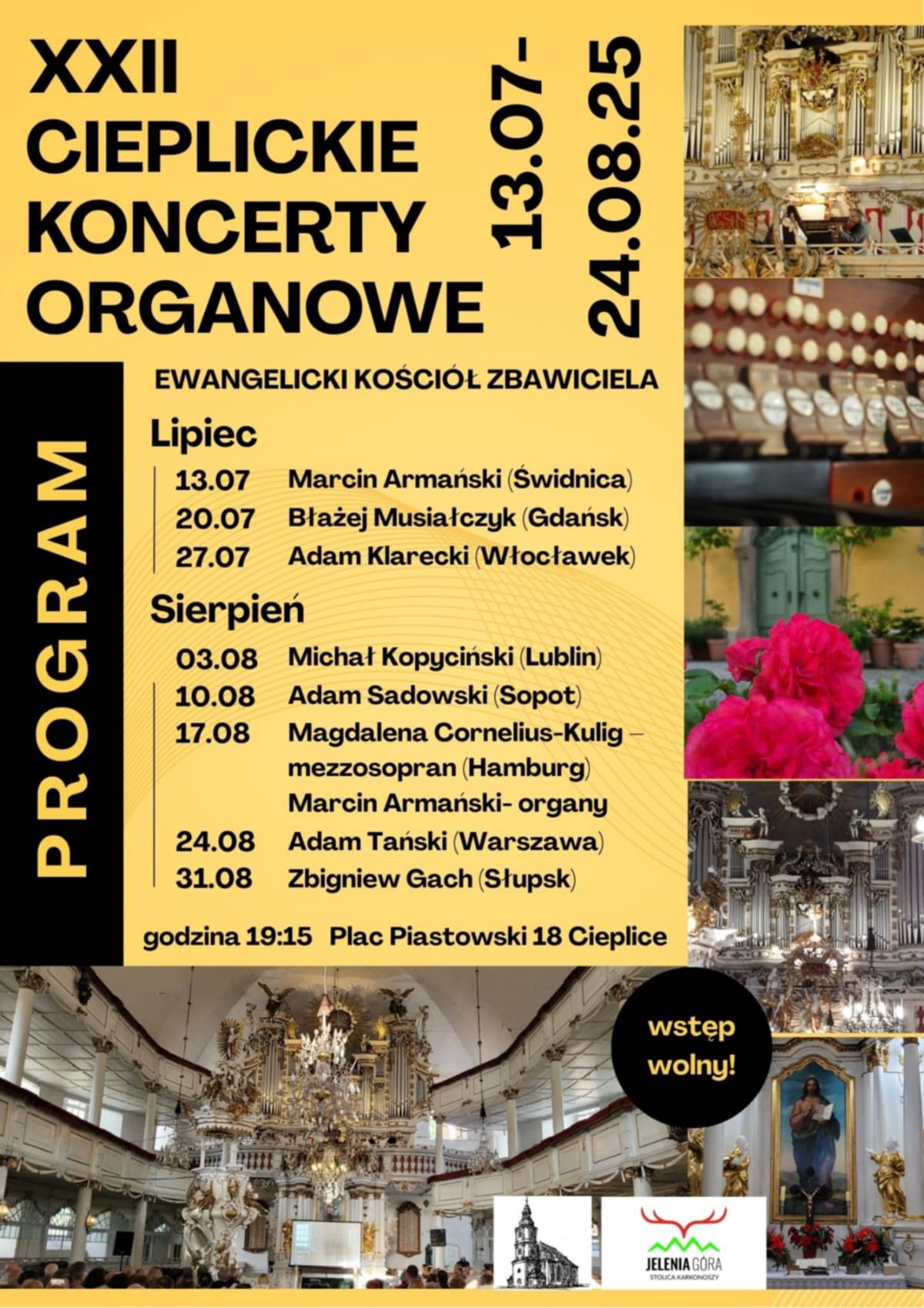 XXII Cieplickie Koncerty Organowe