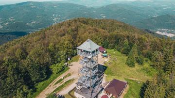 Wieża widokowa na szczycie Wielkiej Czantorii